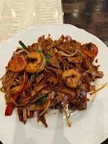 Spicy Noodles with Prawns Garlic Chilli and Basil